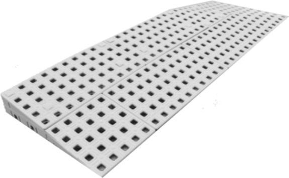 Goedkoopste Drempelhulp Buiten - 2-Zijdig Oprijbare Drempelplaat Rechts - 7,4 cm (H) x 75 cm (B) - Oprijplaat