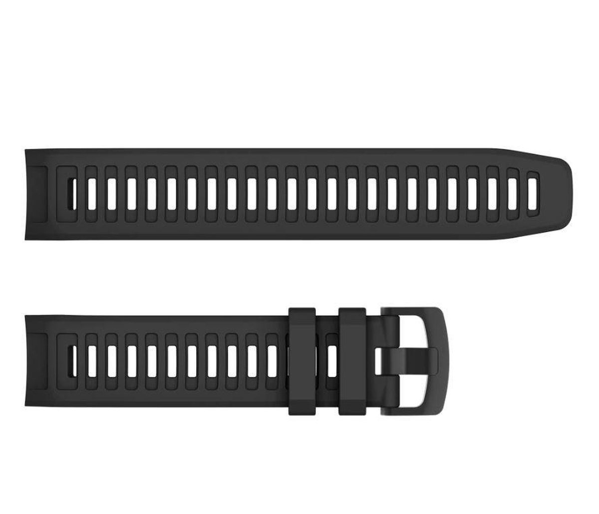 Siliconen Smartwatch Band - Geschikt voor Garmin Instinct - Zwart