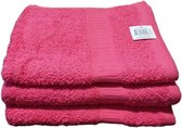 Handdoeken - 9 stuks - Roze - 50x100 cm.