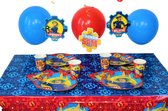 Brandweerman Sam Versiering voor Verjaardag met Brandweerman Sam Feestdecoratie | Feestpakket 12 kinderen
