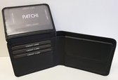 Patchi Billfold RFID - Portemonnee - Laag Model - 7 pasjes - Zwart