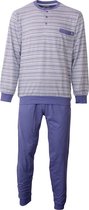 Paul Hopkins heren pyjama gestreept Blauw PHPYH1806A - Maten: L