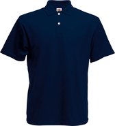 Fruit of the Loom poloshirt heren maat XXL (marineblauw)