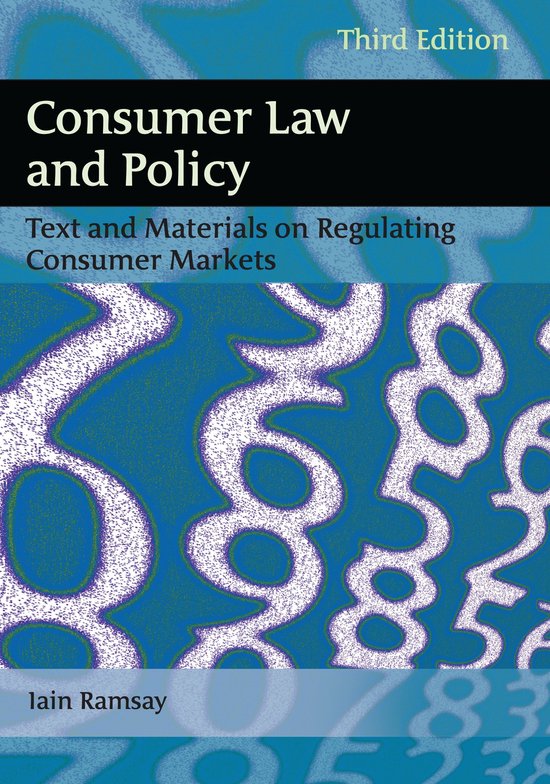 Consumer Law and Policy - cover