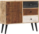 Dressoir Bruin Mango Hout Ladekast (Incl LW 3d klok) - wandkast - Tv kast- opbergkast - Boekenkast - opbergkast - Kast met lades