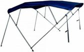 4 Boogs Biminitop Zonnetent PREMIUM H137 cm BLAUW Breedte 170-182 cm