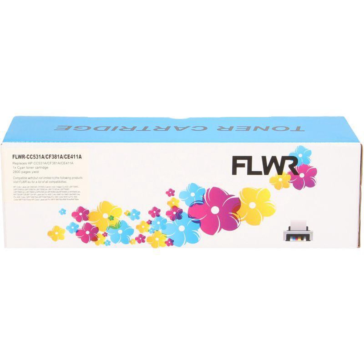 FLWR - Toner / 312A / Cyaan - Geschikt voor HP