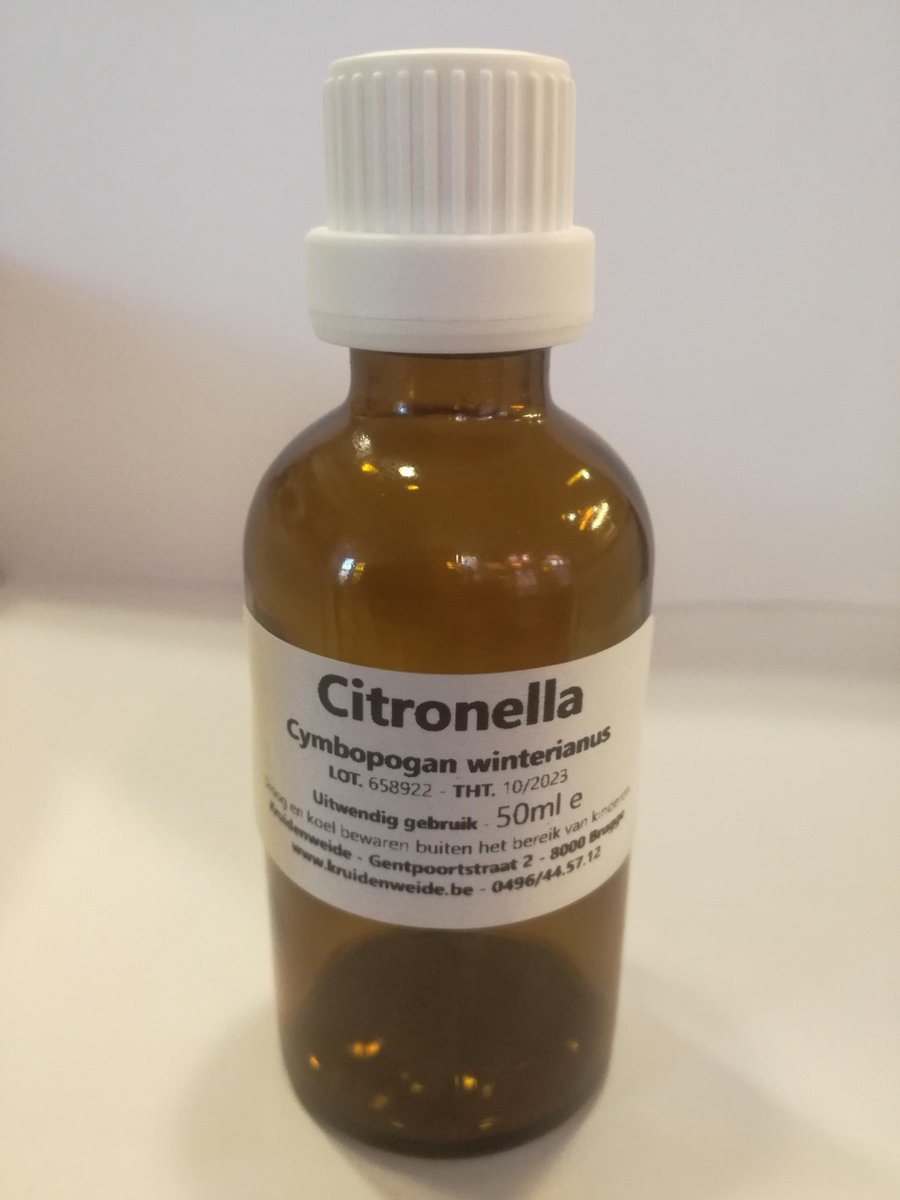Goedkoopste Kruidenweide Citronella olie 100 - 50 ml - Etherische olie