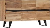 Dressoir Bruin Acacia Hout (Incl LW 3d klok) / Woonkamer dressoir / Servies kast / boekenkast / Ladekast / Tv kast