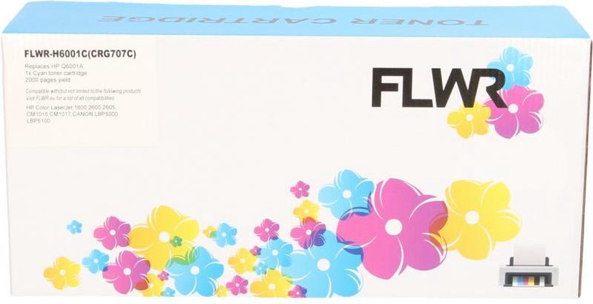 FLWR - Toner / 124A / Cyaan - Geschikt voor HP