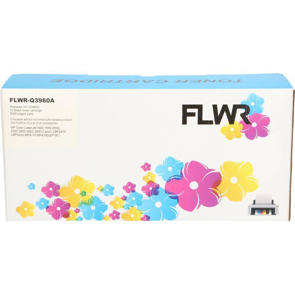 FLWR - Toner / 122A / Zwart- Geschikt voor HP