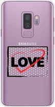 Samsung Galaxy S9 Plus siliconen hoesje - Transparant - Love