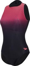 Hexagonal  Hydrasuit Swimsuit Zwart - Rood