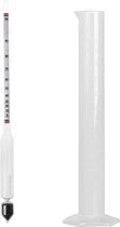 Bierwortmeter met 100-ml Maatbeker / Hydrometer / Suikergehalte meten