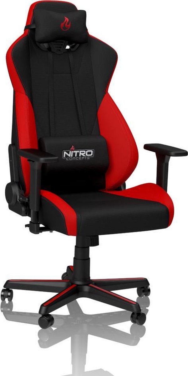 Nitro Concepts S300 Inferno Red Gaming stoel Zwart Rood