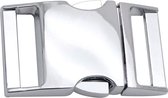 Paracord metalen buckle / sluiting - silver XXL breed