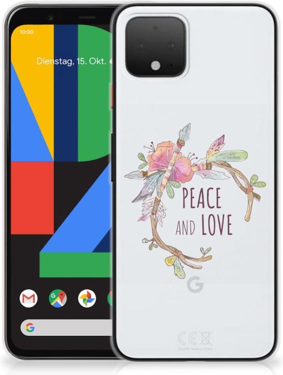 Google Pixel 4 Telefoonhoesje met Naam Boho Text