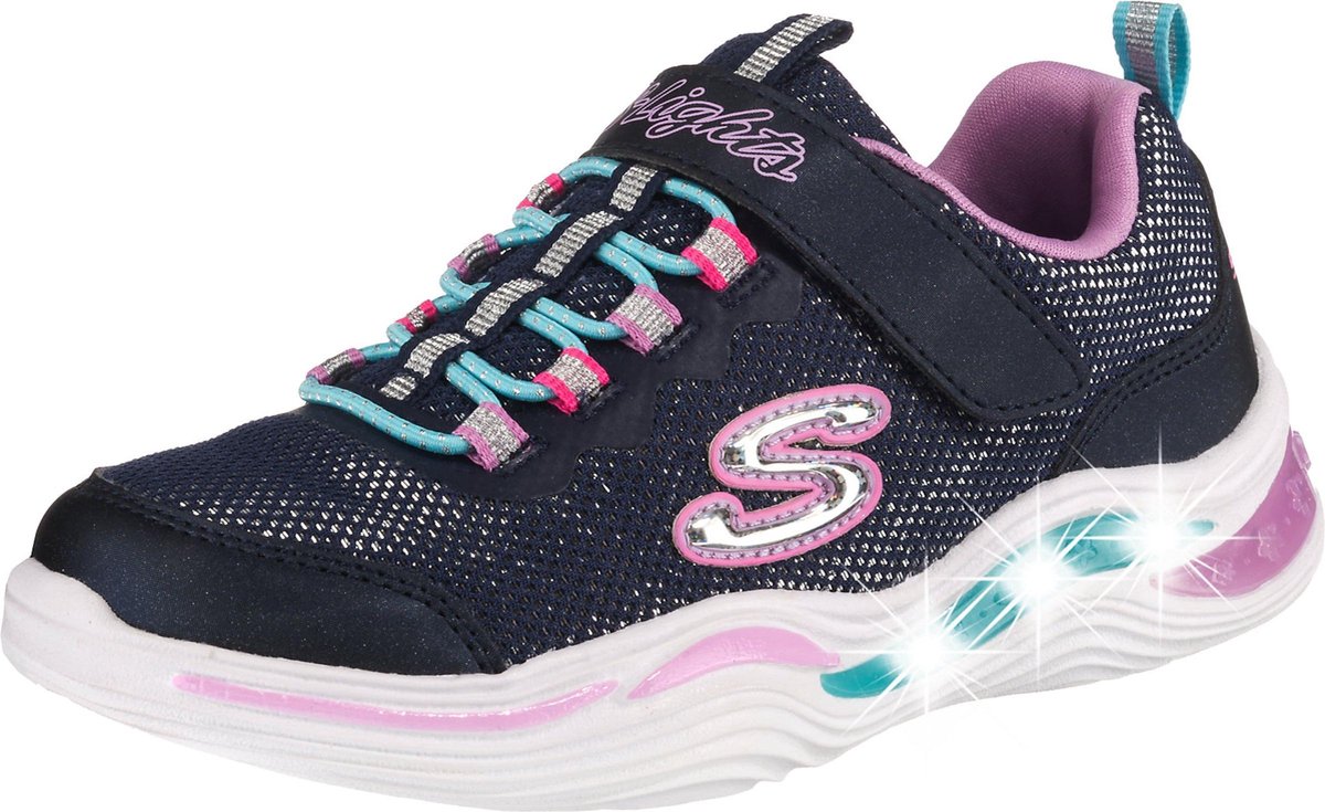 Skechers Power Petals sneakers met lichtjes Paars - Schoenen.nl