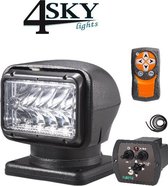 Led zoeklamp - Elektrisch Led zoeklicht - professioneel - Joystick - afstandsbediening - R10 gekeurd - 12-24V