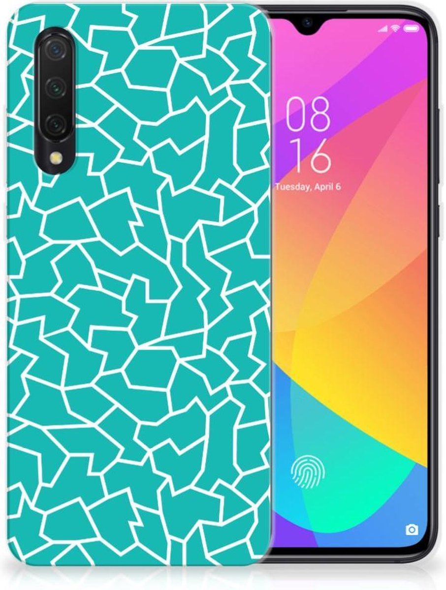 Xiaomi Mi 9 Lite Hoesje maken Cracks Blue
