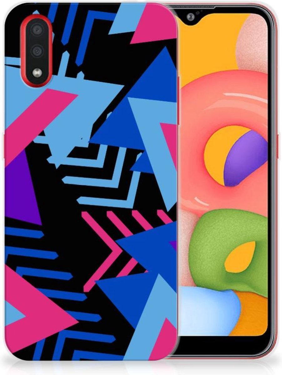 Samsung Galaxy A01 TPU Hoesje Funky Triangle
