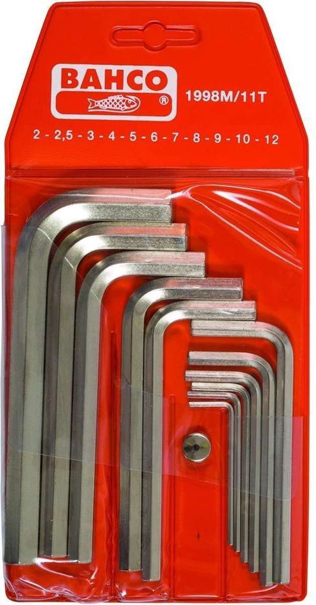 Bahco Inbussl Set 1998M/11T 2-12mm 11Dlg