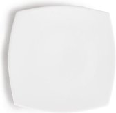 Olympia Whiteware vierkante borden met afgeronde hoeken |18,5x18,5 cm | 6 Stuks