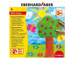 Eberhard Faber vingerverf - Efa Color - 4 x 100ml - assorti - EF-578804