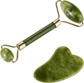 Jade Roller Gezichtmassage Roller - 100% natuurlijke jade steen