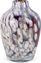 Design vaas vase - Fidrio HAZEL - glas, mondgeblazen - diameter 20 cm hoogte 28 cm