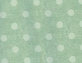 Tafellaken - Tafelzeil - Tafelkleed - Met Reliëf - Geweven kwaliteit - Soepel - Dots - Stippen - Groen - 140 cm x 200 cm