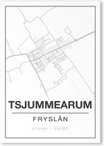 Poster/plattegrond TSJUMMEARUM - A4