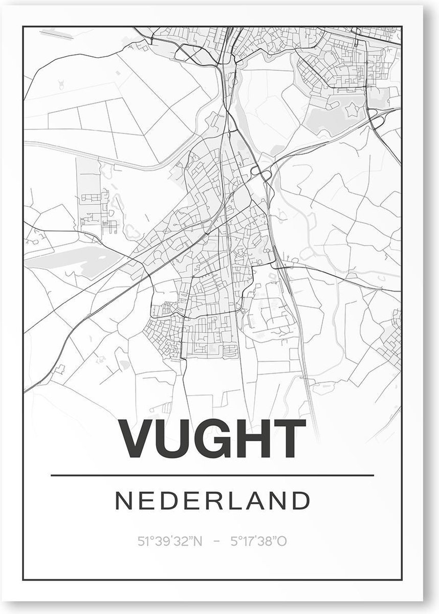 Poster/plattegrond VUGHT - A4
