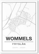 Poster/plattegrond WOMMELS - A4
