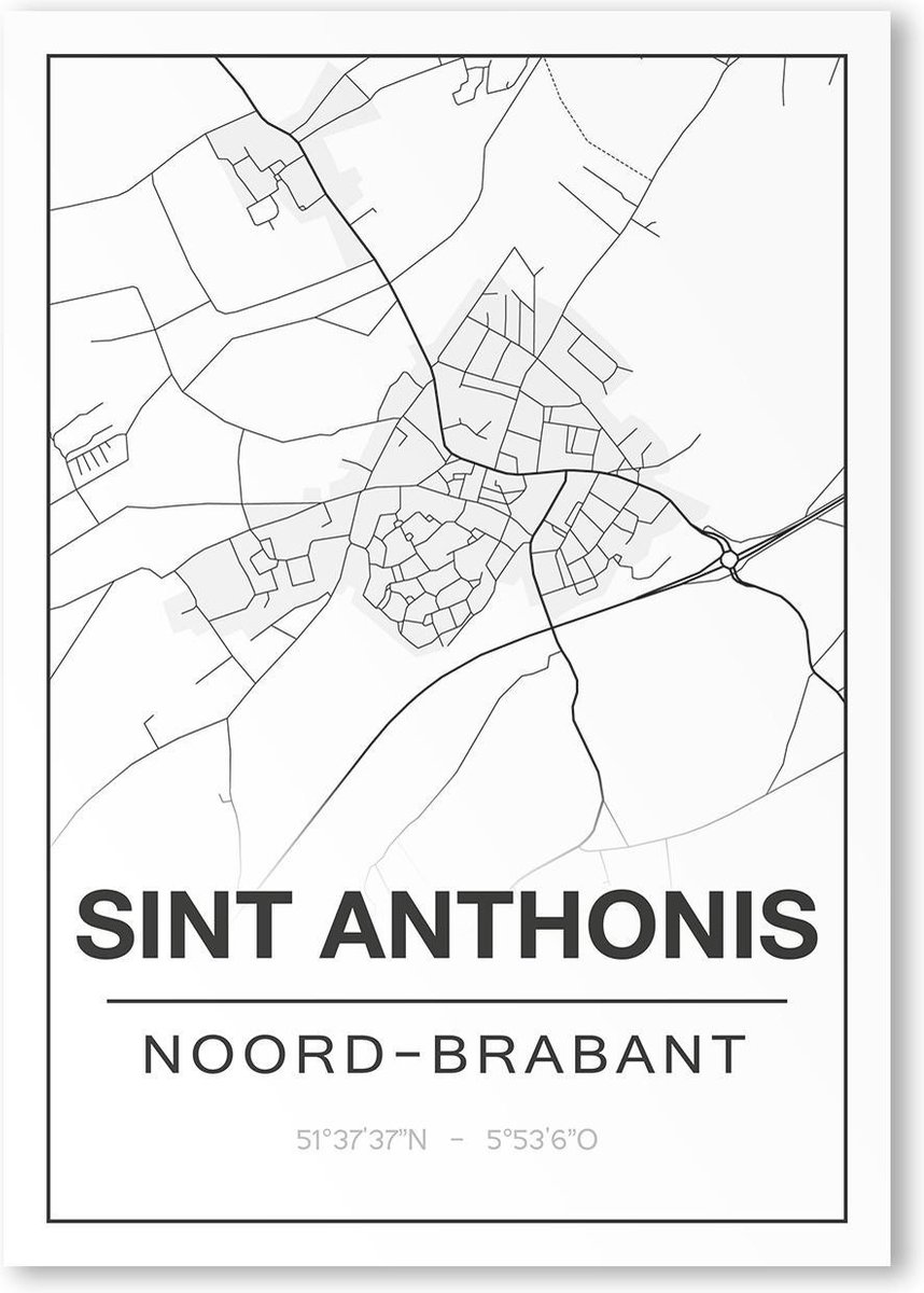 Poster/plattegrond SINT ANTHONIS - A4