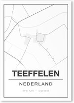 Poster/plattegrond TEEFFELEN - A4