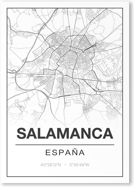 Poster/plattegrond SALAMANCA - A4