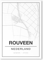 Poster/plattegrond ROUVEEN - A4