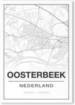 Poster/plattegrond OOSTERBEEK - A4