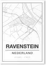 Poster/plattegrond RAVENSTEIN - A4