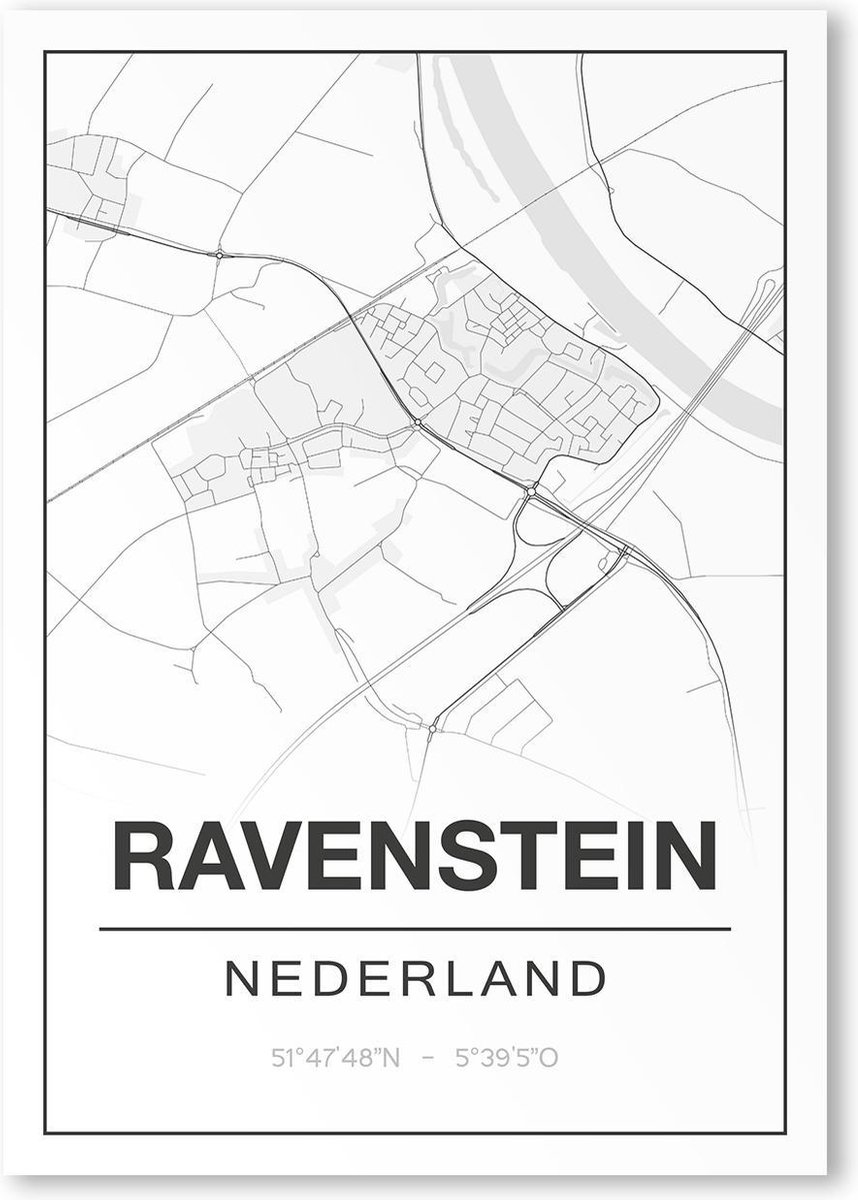 Poster/plattegrond RAVENSTEIN - A4