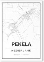 Poster/plattegrond PEKELA - 30x40cm