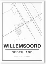 Poster/plattegrond WILLEMSOORD - 30x40cm