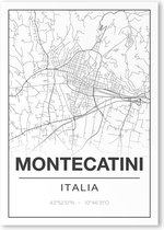 Poster/plattegrond MONTECATINI - A4