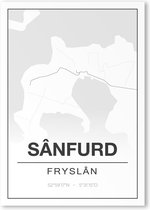 Poster/plattegrond SANFURD - 30x40cm