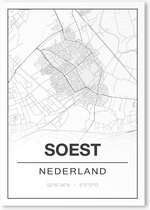 Poster/plattegrond SOEST - 30x40cm