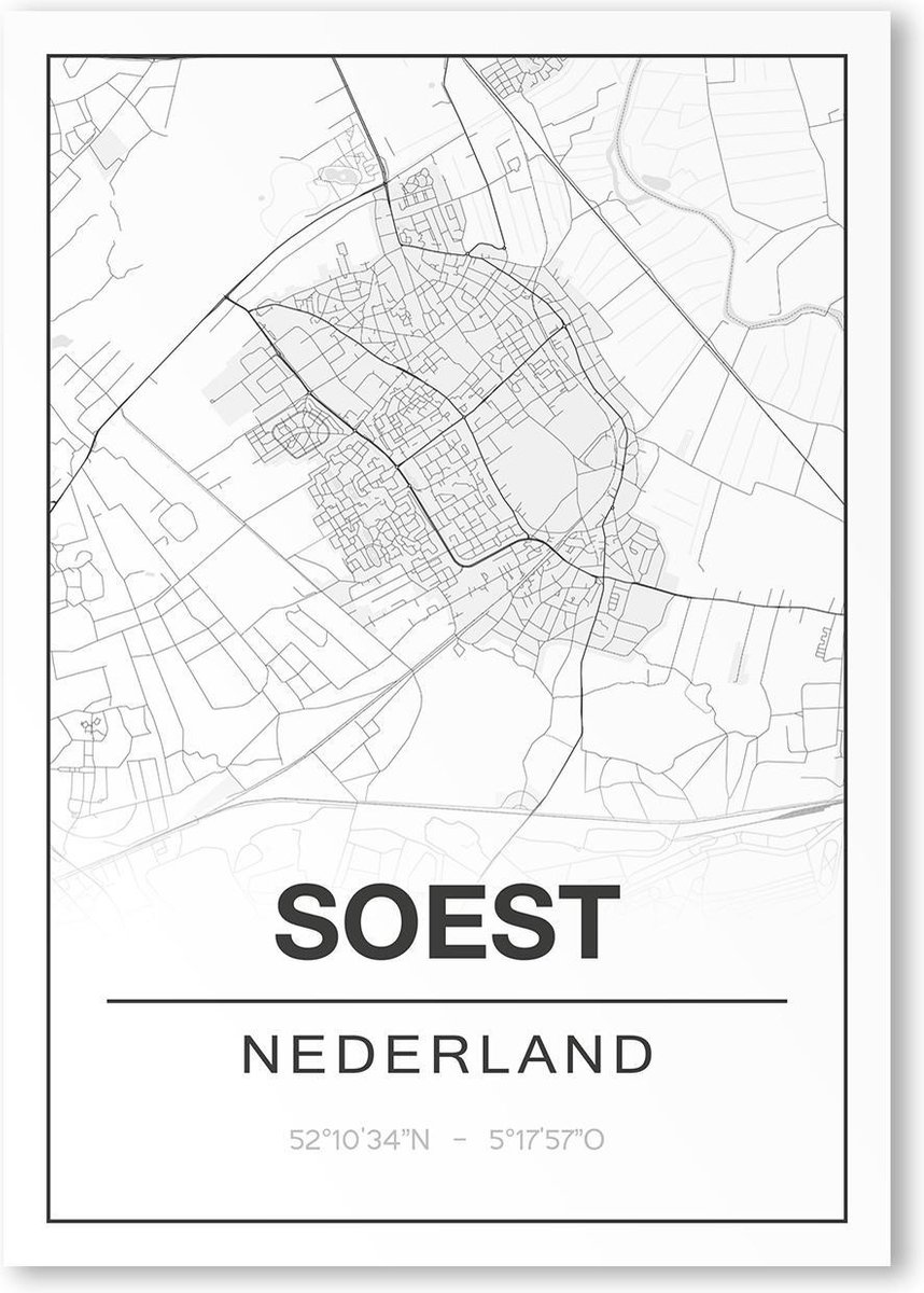 Poster/plattegrond SOEST - 30x40cm