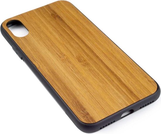 Coque de téléphone en bois iPhone X - Bumper - Bamboe | bol.com