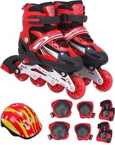 Kinderen Volwassen Flash Rechte Rij Rolschaatsen Schaatsschoenen Pak, Maat: S (Rood)