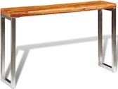 Sidetable Bruin Hout (Incl 3d Klok) / woonkamer tafel/ slaapkamer tafel / salontafel / wandtafel / Decoratietafel